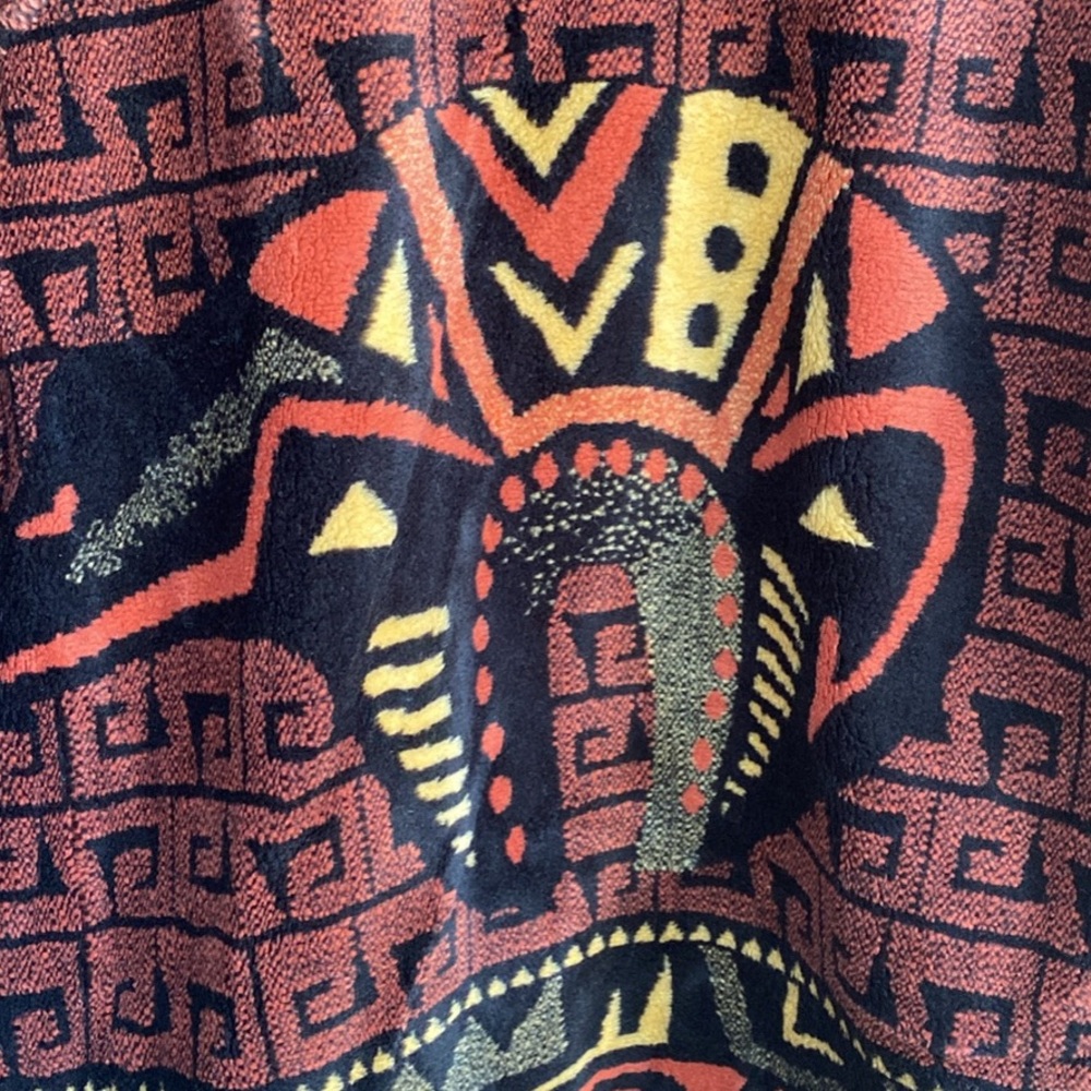 Outback Trading Co. Geometric Patterned Zip-Up Jacket L - Picture 3 of 4